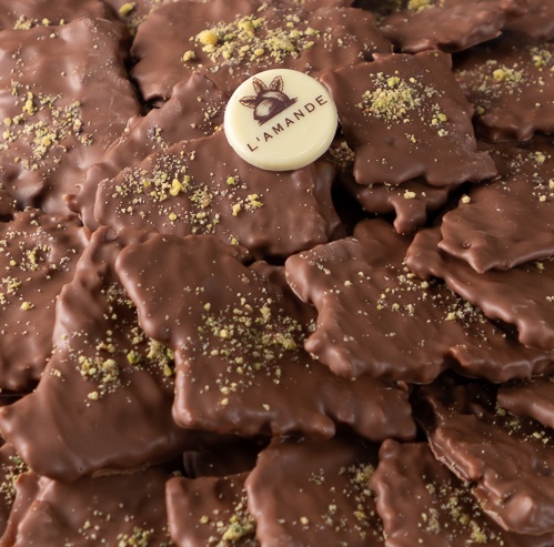 milk chocolate Cardamom florentine
