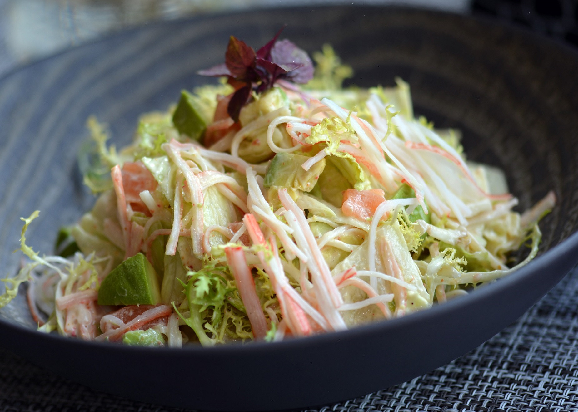 Salmon crab AVO salad
