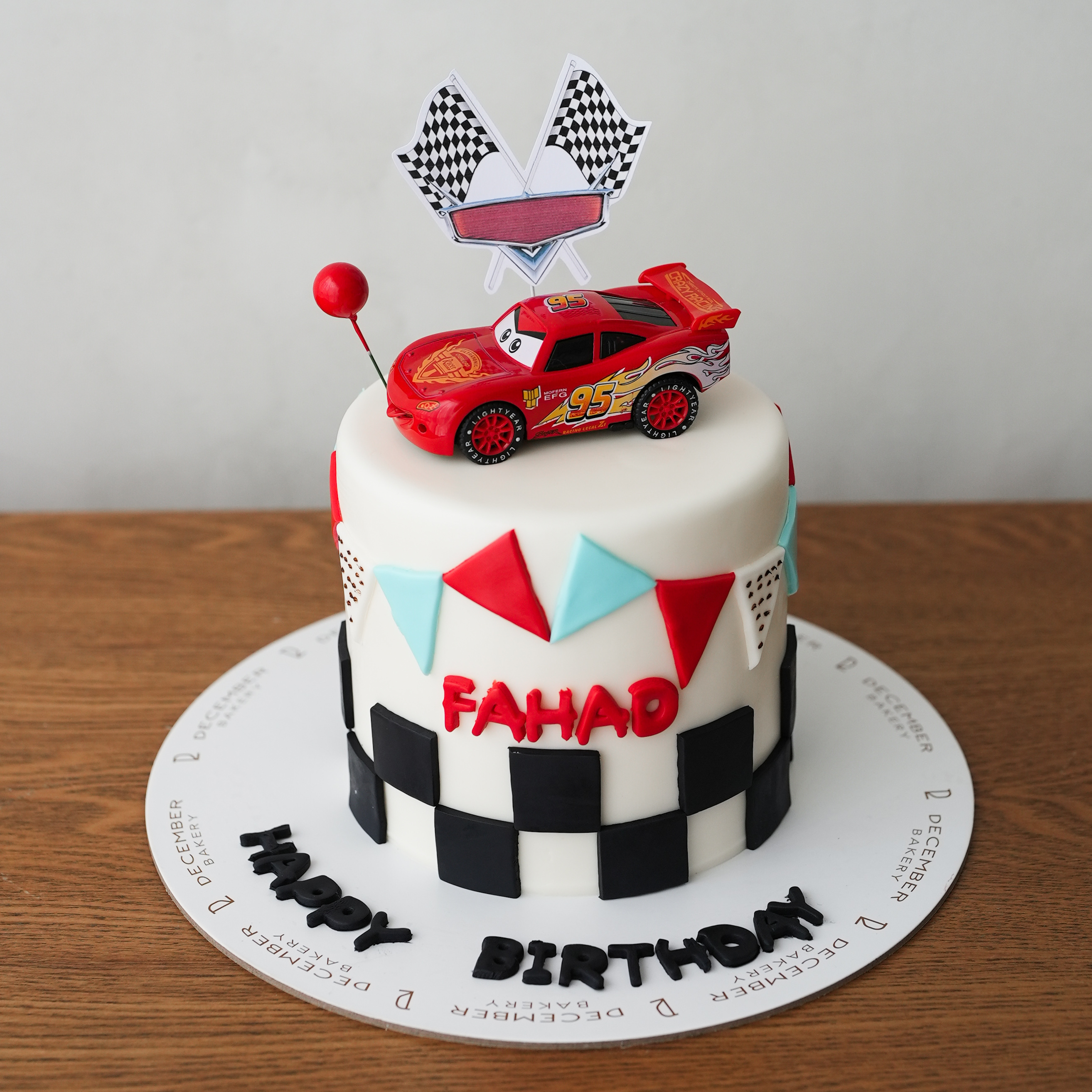 Red car cake 6inch mix chocolate vanilla 🚗