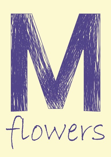 M Flowers store logo