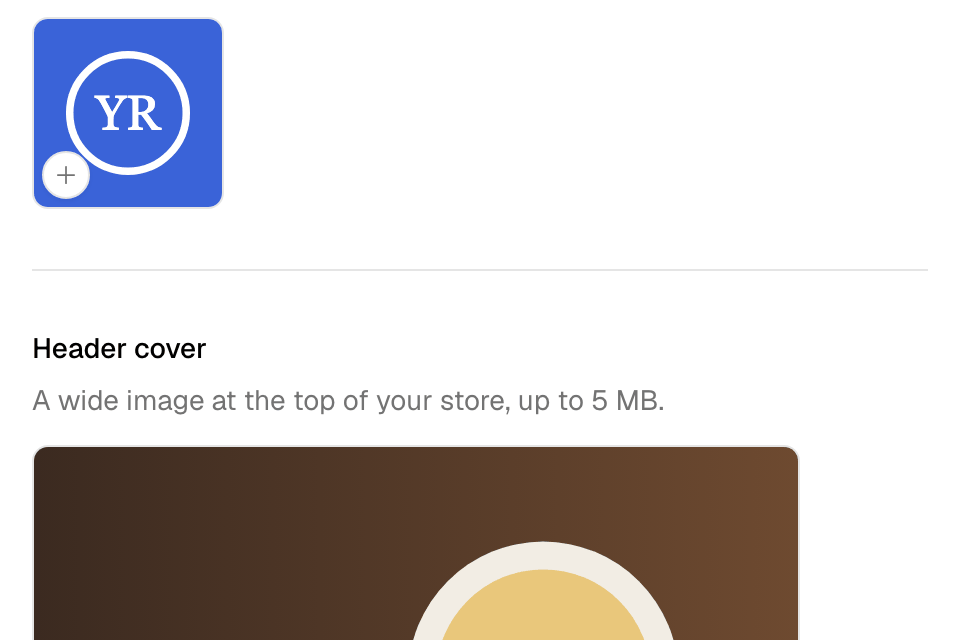 Branding: your logo and your header cover