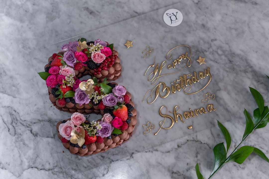 Garden Letter cake