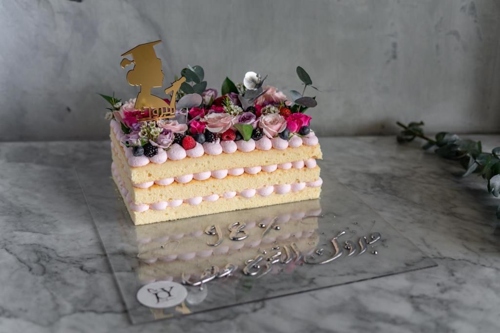 Graduation garden cake