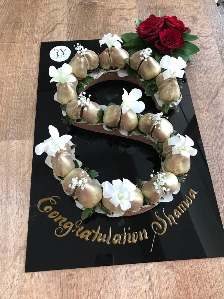 Gold Letter Straw