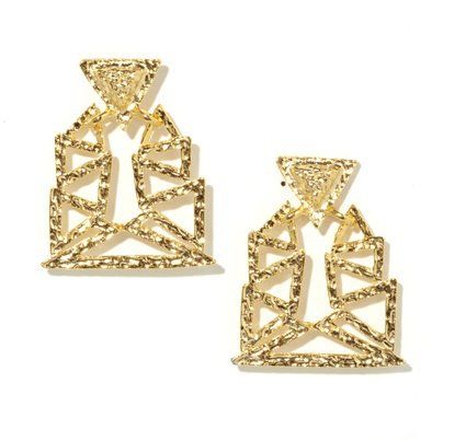 Yochi NY - Geo Drop Earrings