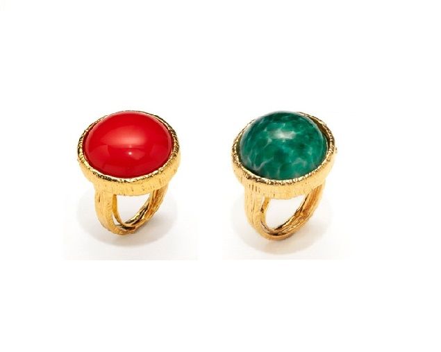 Yochi NY - Round Stone Ring