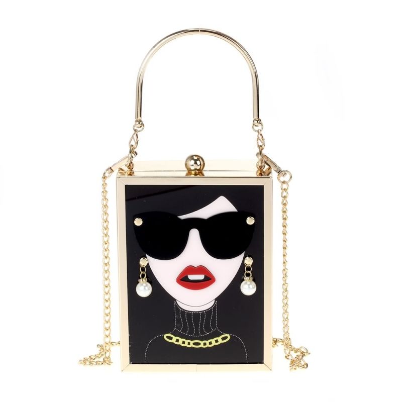 Lucit Lady Sunglasses Box Crossbody Bag