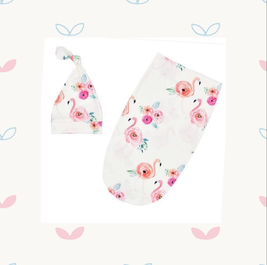 flamingo swaddle