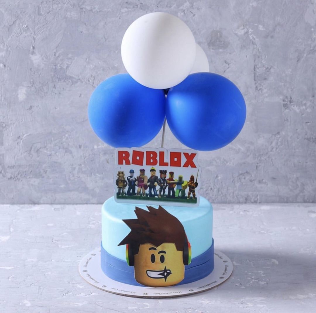 December Cake Online Ordering Store Roblox Blue Balloons 8inch - roblox number 8 cake