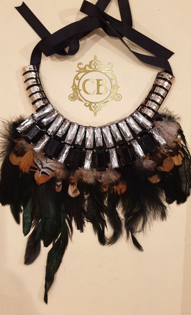 Black Feathers Necklace