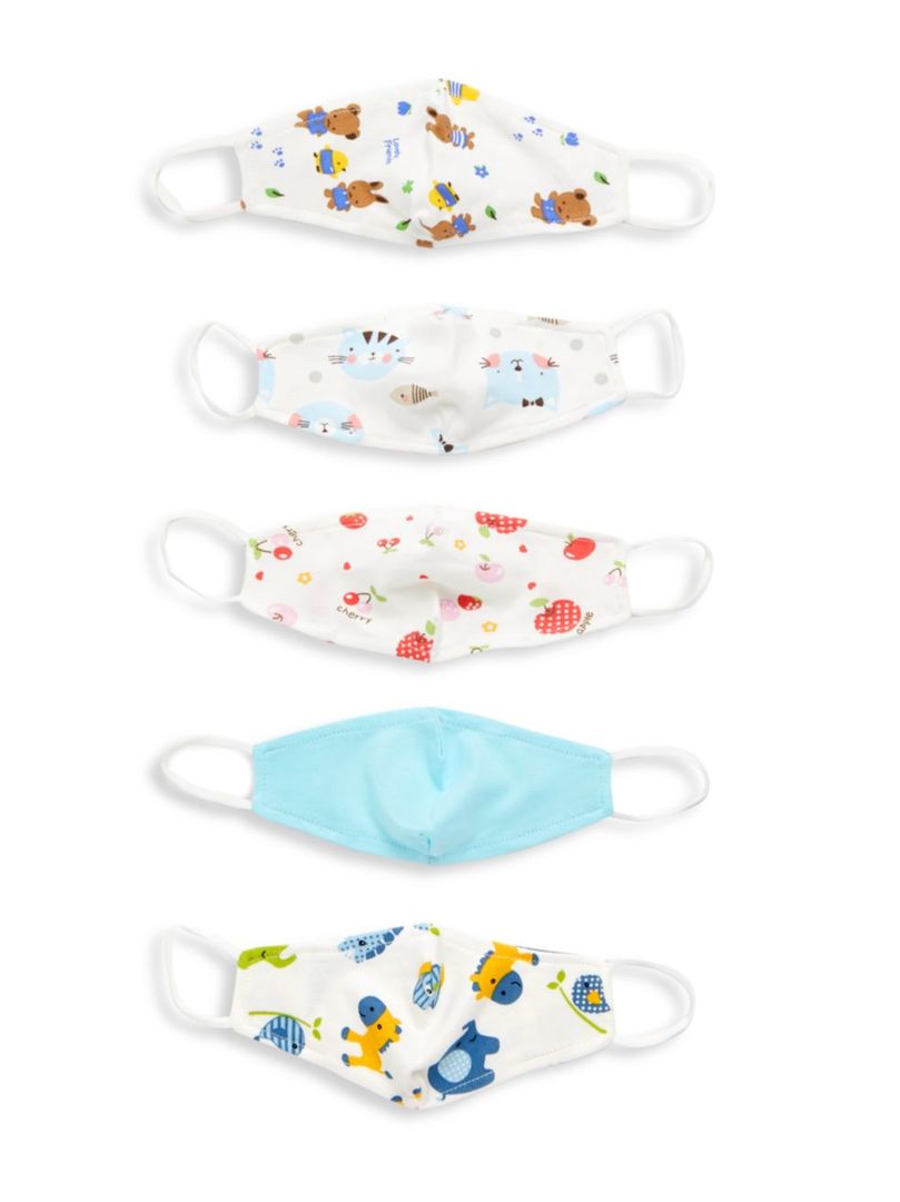 Kid's 5-Pack Face Mask Set