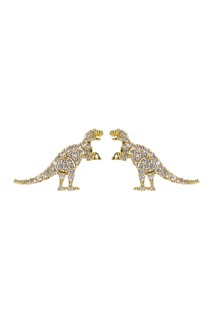 Eye Candy LA - T-Rex CZ Crystal Earrings