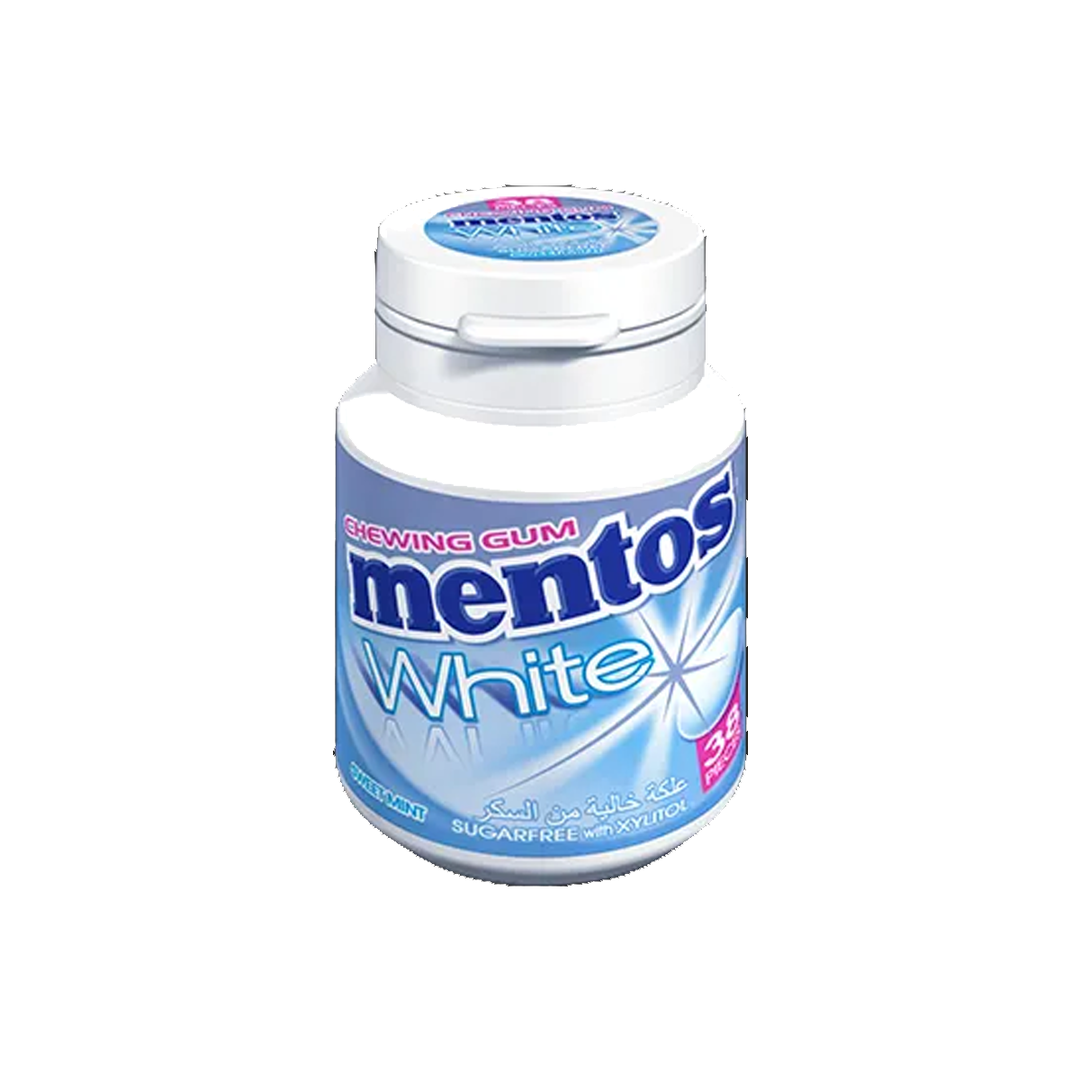 Mentos White Sweet Mint Chewing Gum 54g