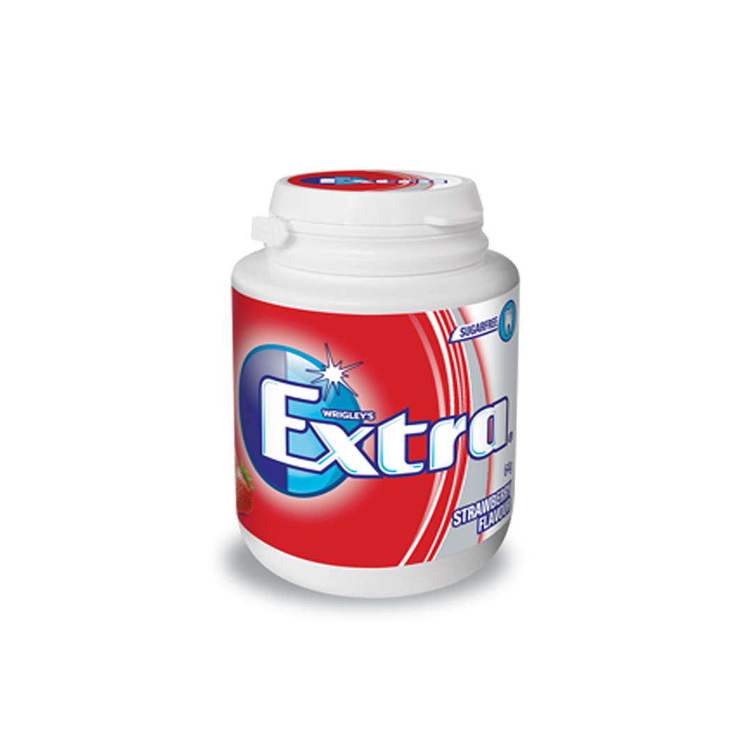 Extra Chewing Gum Strawberry Jar 60 Pellets