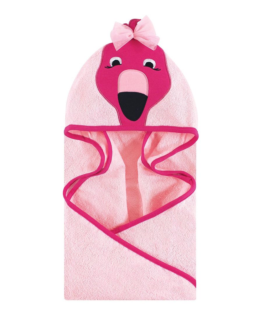 Pink Flamingo Hooded Towel