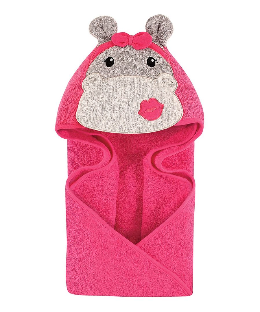 Pretty Hippo Hooded Towel
