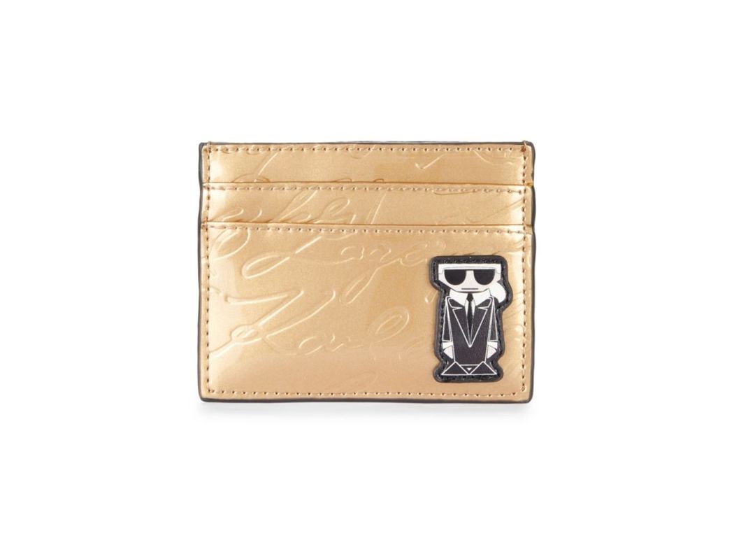 Karl Lagerfeld - Embossed Card Holder - Available 2 Colors
