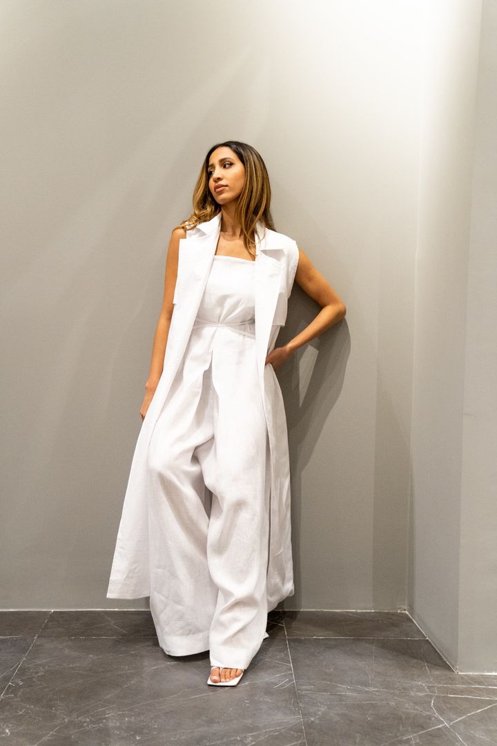 Jumpsuit linen set