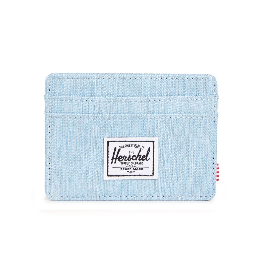 Herschel Supply Co. Unisex Card Holder - Light Denim Crosshatch