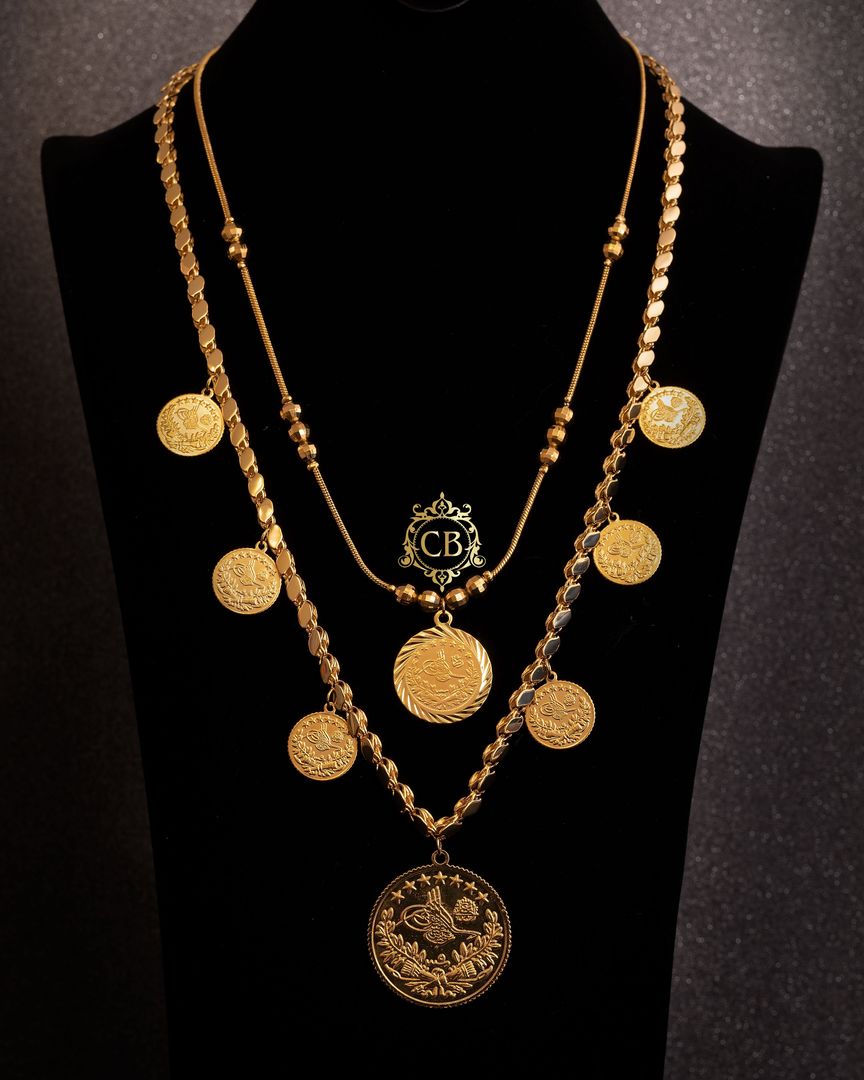 Gold-plated Ottoman liras Double