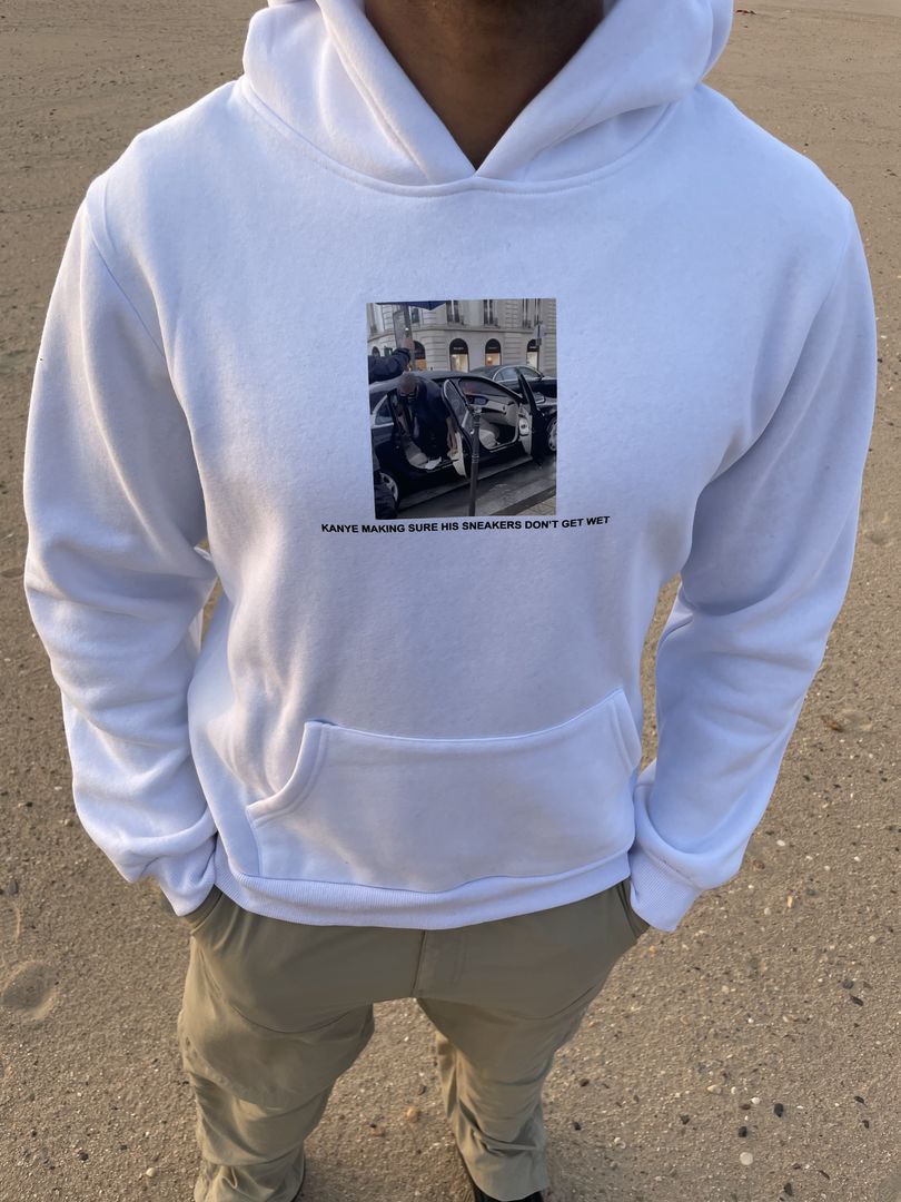 Kanye Sneakers White Hoodie