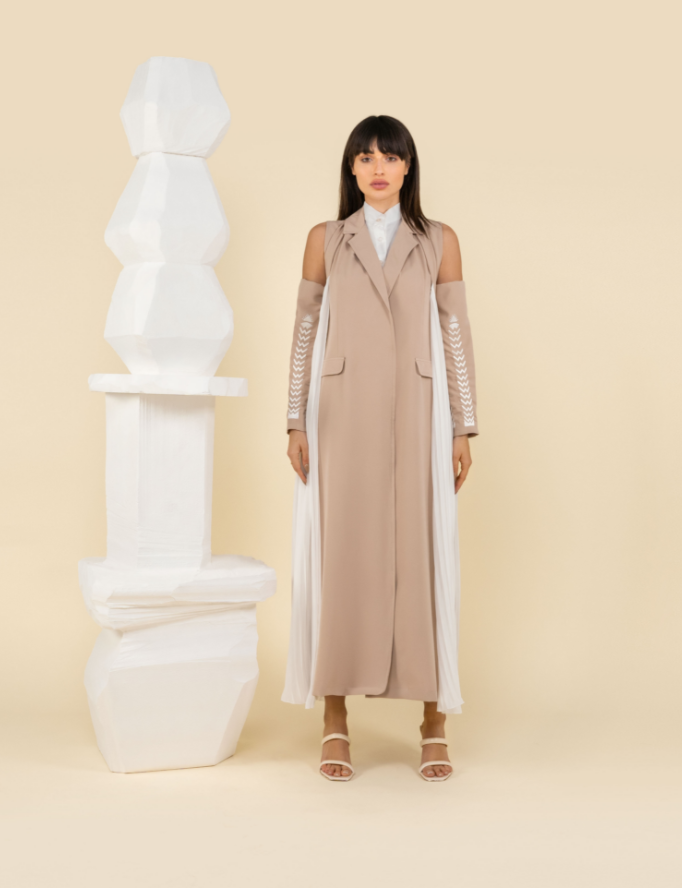 Collar blazer kaftan