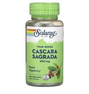 عشبة كاسكارا ساكرادا solaray ، 450 mg , 100 mg