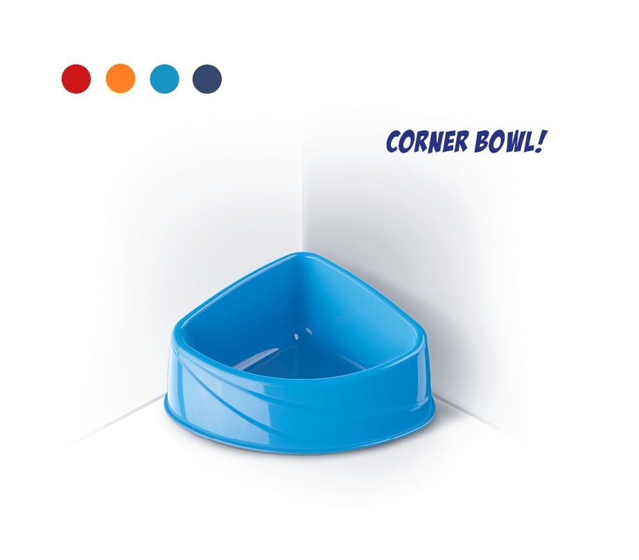 Corner Pets Bowl - 4 Colors Available