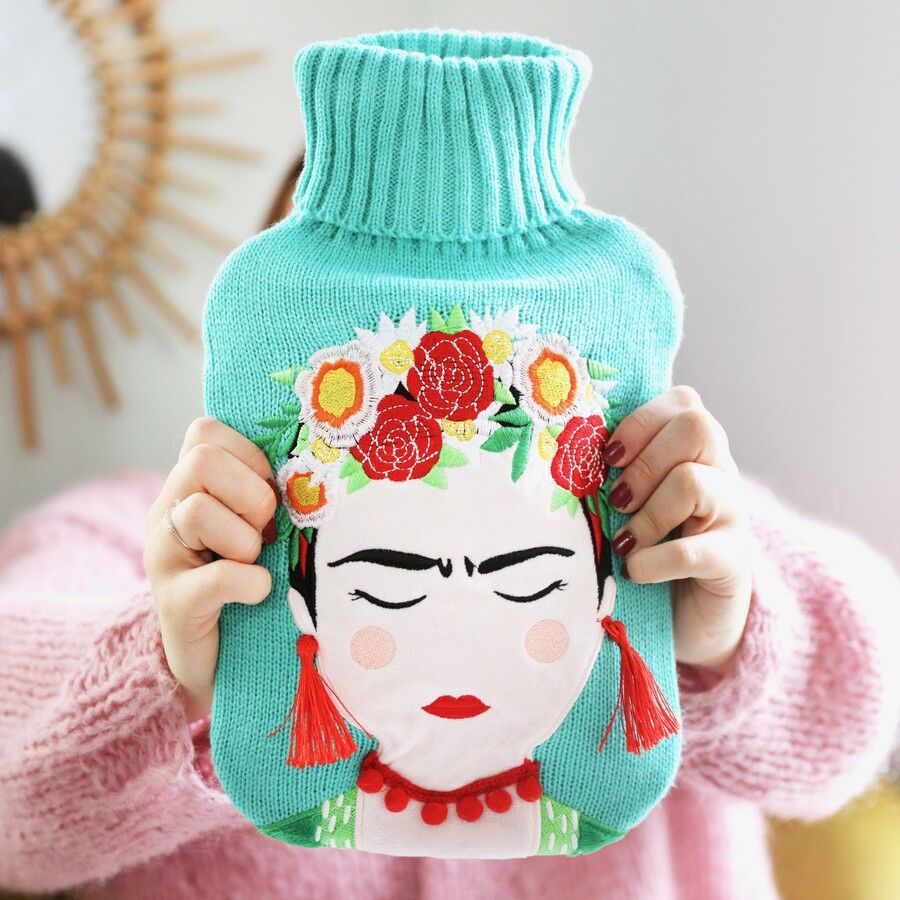 Frida Kahlo Hot Water Bottle