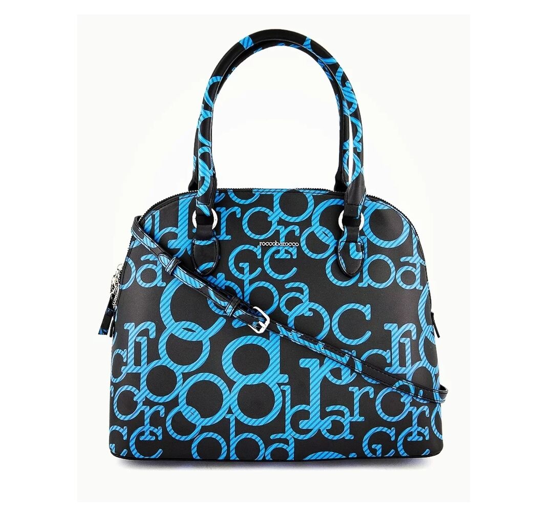 Roccobarocco - Domino Satchel Bag - Black/Blue