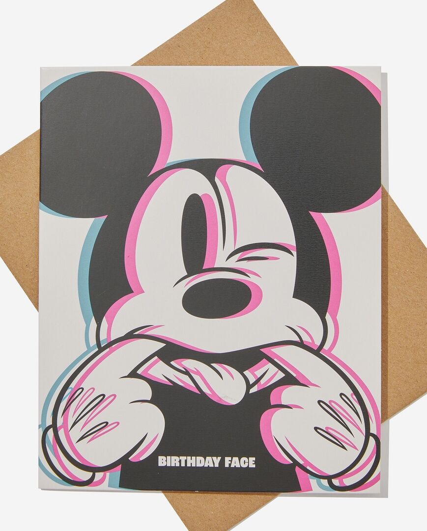 Mickey Mouse Birthday Card