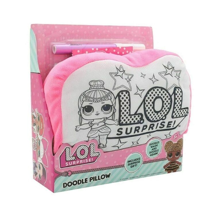 L.O.L Surprise! Doodle Soft Washable Pillow Colouring Kids Activity
