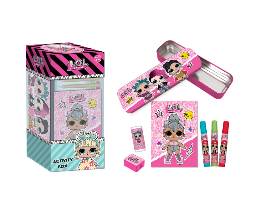 L.O.L Surprise! Activity Box Coloring Set With Metal Pencil Case