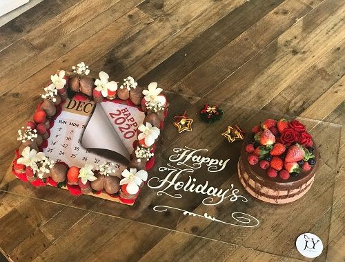NEW YEAR Calendar Cake with Choco Cake