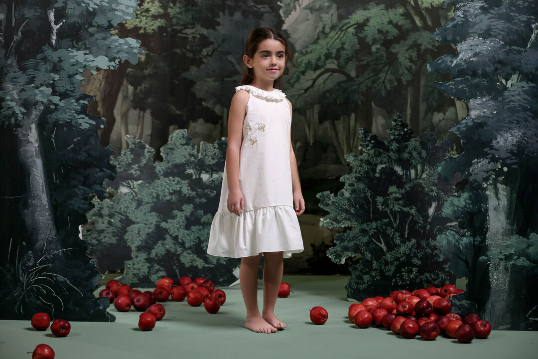 Mushroom Dress- Off White