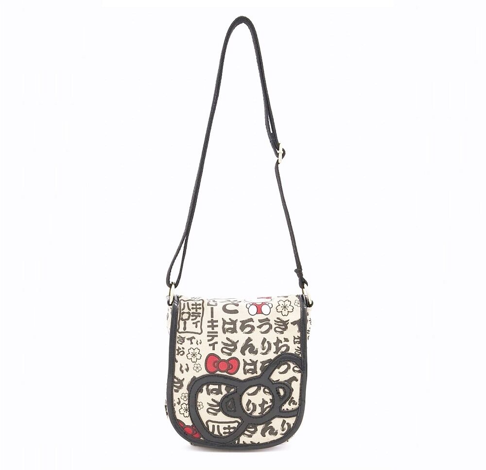 Hello Kitty Japanese Allover Print Crossbody Canvas Bag HK
