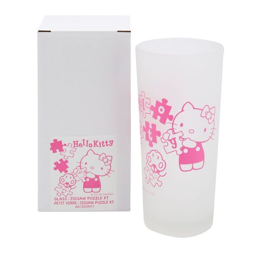 Hello Kitty Jigsaw Puzzle Drinking Glass