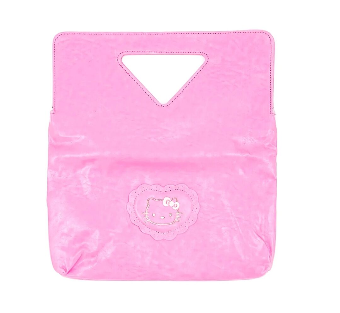 Hello Kitty Embroidered Pink Clutch
