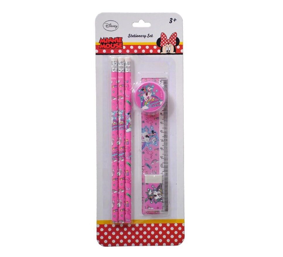 Minnie Mouse 6 PCS Stationery Kit Set