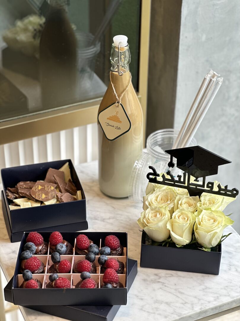 Graduation Rose Basket