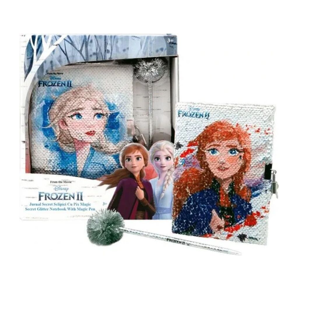 Frozen Elsa & Ana Secret Diary Notebook