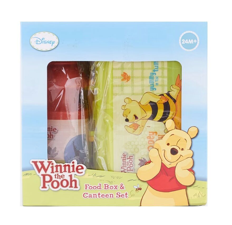 Disney Winnie The Pooh Lunch Box & Water Bottle Set