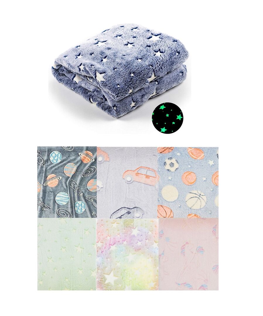 Glow in The Dark Blanket - 11 Designs Available