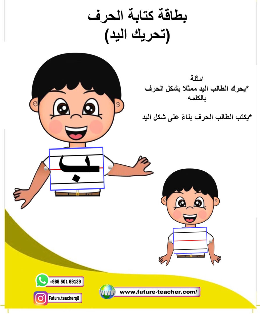 بطاقة تحريك اليد بنين