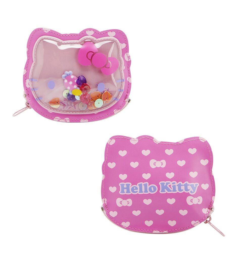 Hello Kitty Fabric Colourful D-Cut Coin Purse