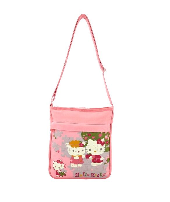 Hello Kitty Puzzle Pattern Shoulder & Crossbody Bag