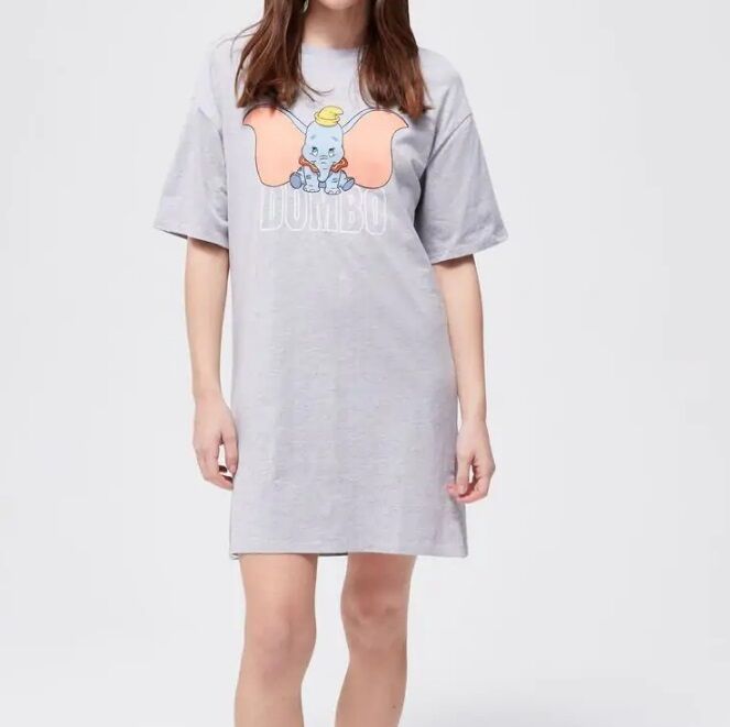 Dumbo Pajama Dress - Grey