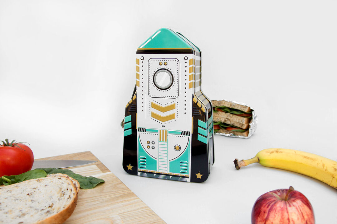 Rocket Metal Lunch Box