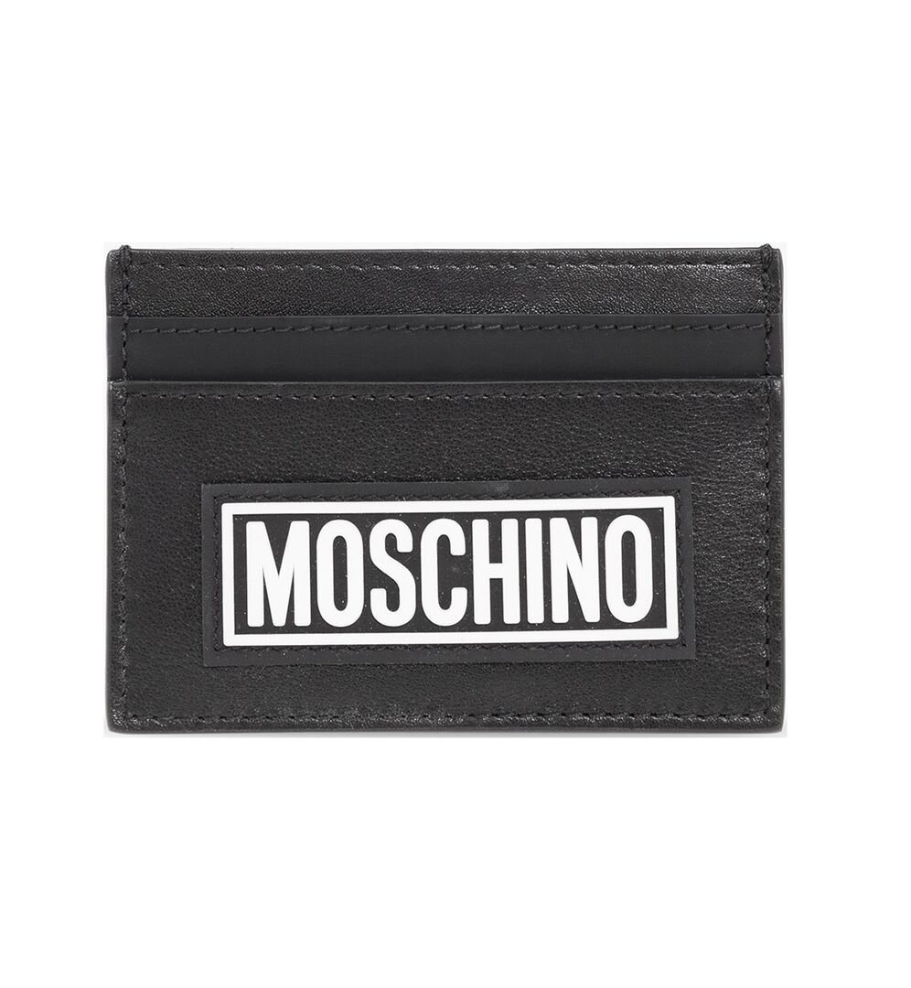 Moschino Brand Logo Card Holder