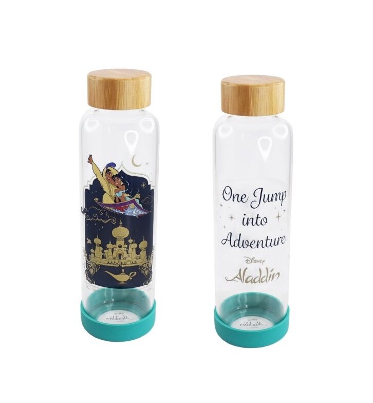 Aladdin & Jasmine Glass Water Bottle - 500 ML